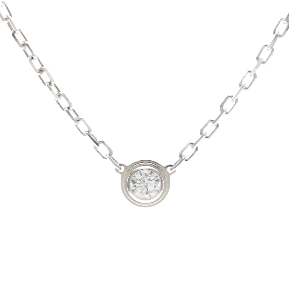 CARTIER 18k Silver Diamond Necklace